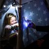 Ledlenser KIDBEAM4 LED Rainbow Max 70 502789 Japanese Small Children's Flashlight, Purple, Pattern, Battery-Operated, Lumens, [Official Product],