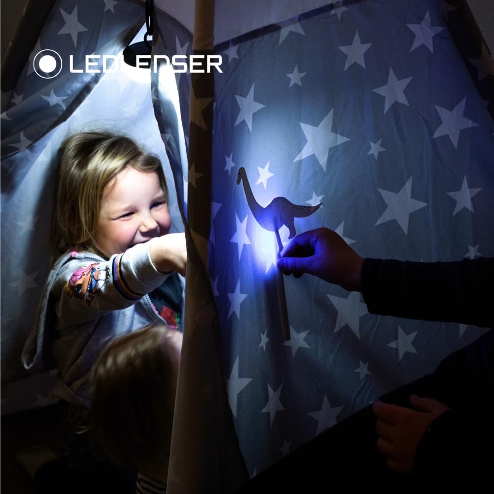 Ledlenser KIDBEAM4 LED Rainbow Max 70 502789 Japanese Small Children's Flashlight, Purple, Pattern, Battery-Operated, Lumens, [Official Product],