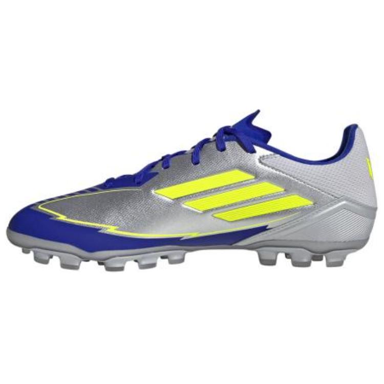 adidas F50 League Round Toe Comfortable AG (Rubber Short Studs) Non-Slip Durable Soccer Shoes Men Soccer Shoes Silver Yellow JR8057