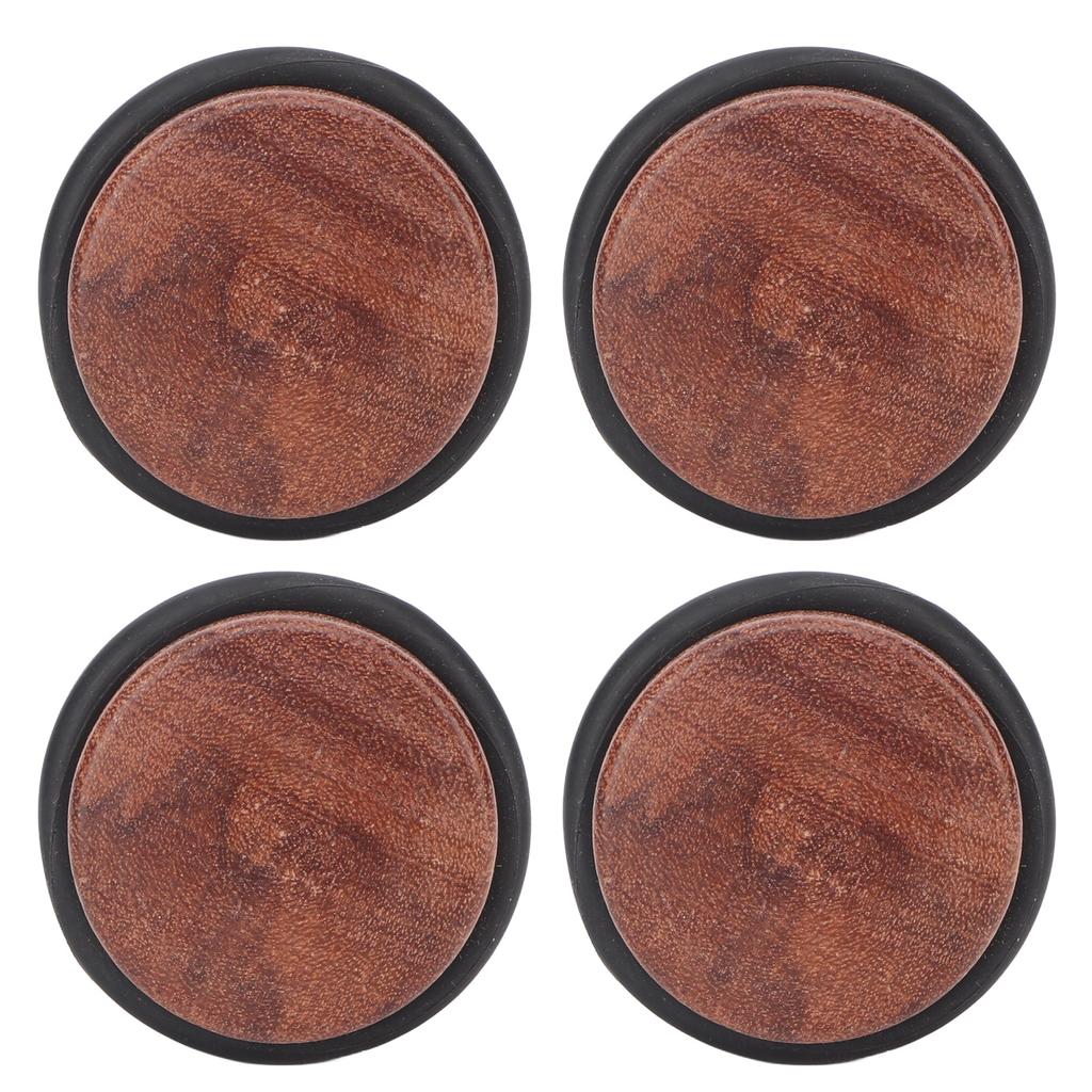 4PCS Cylindrical Door Stopper Prevent Silent Punch Free Solid Wood Floor Door Stopper with Bl