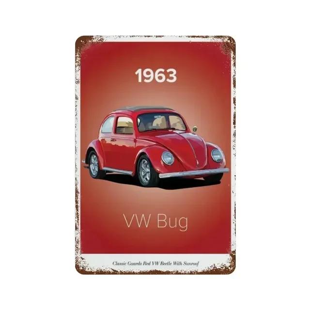 Vintage S GTI Sports Classic Car Metal Tin Sign Plaque  Retro Wall Art for Garage Man Cave Living Room Home Decor  X Inch