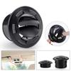 Dashboard Air Conditionings Deflectors Outlet Side Roof Round Air Vent Ventilations Outlet for Car RVs ATVs 75mm/2.95inch