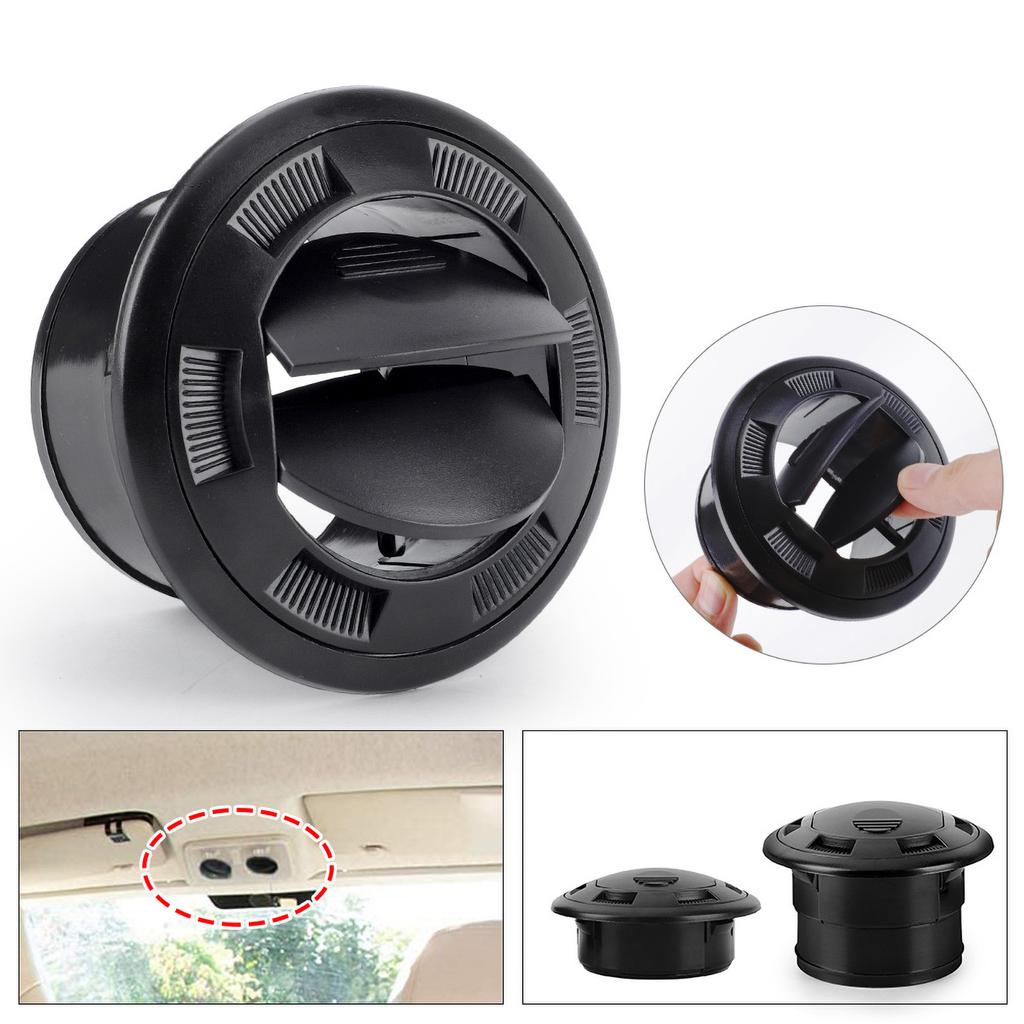 Dashboard Air Conditionings Deflectors Outlet Side Roof Round Air Vent Ventilations Outlet for Car RVs ATVs 75mm/2.95inch
