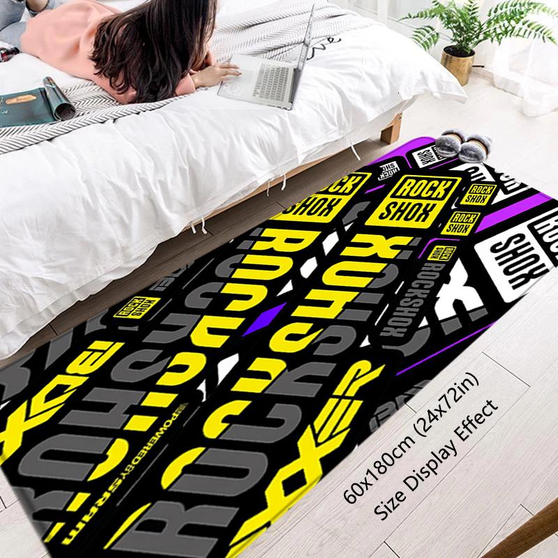 Floor Mat R-Rock-Shox Non-slip Foot Rug for Entryway Hallway Carpet Kitchen Water Absorbed Rugs Fluffy Bedside Mats Home Decor