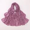 Chiffon Long Scarf With Rhinestones Beads Ethnic Headscarf For Women