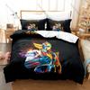 Goldorak Duvet Cover Set 3 Piece Bedding Set Robot Pattern Bed Set with Pillowcases for Home Decor