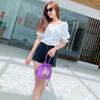 Handbag Women's small bag Handmade embroidered mommy bag New women's shopping bucket with mobile phone bag