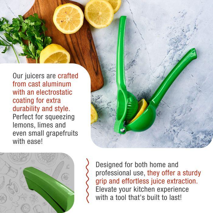 Presse-agrumes Manuel, Presse-Citron Fonte d'Aluminium, Extraction Maximale Jus Victoria 31374 Vert 31374