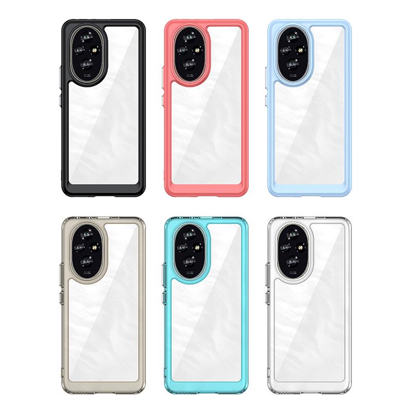 Pro Honor 200 Pouzdro Kryt Honor 200 Capas Nový Zadní Nárazník Nárazuvzdorný Průhledný Barevný Čirý Fundas Huawei Honor 200 Honor200