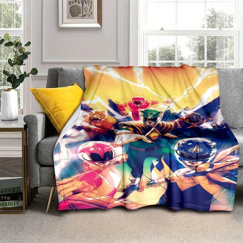 1pcPower Rangers Blanket - Soft and Comfortable for All Seasons - Perfect Gift for Fans of