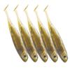 5pcs Artificial Fishing Bait Soft PVC Paddle Tail Shad Fish Lures Fish Tackle Accessory