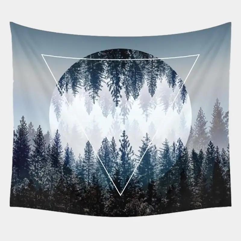 1Pc, Beautiful Night Sky Wall Tapestry Home Decorations Wall Hanging Forest Starry Night Tapestries For Living Room Bedroom