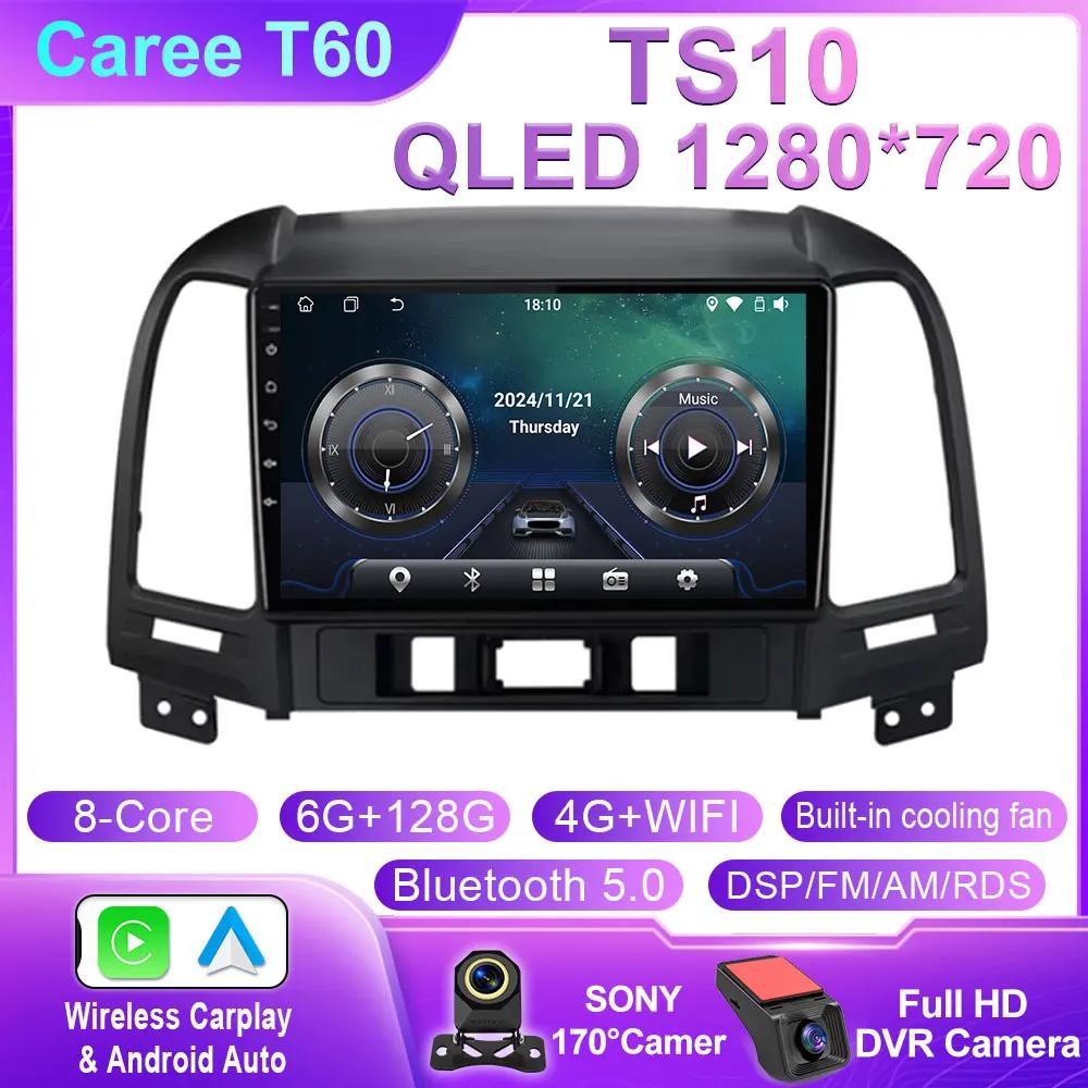 Android 14 Carplay Auto For Hyundai Santa Fe 2 2006 2007 2008 2009 2010 2011 2012 Car Radio Multimedia Player Stereo 4G WIFI BT