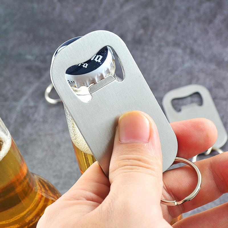 Stainless Steel Credit Card Simple Portable Pocket Keychain Mini Beer Bottle Opener Can Opener
