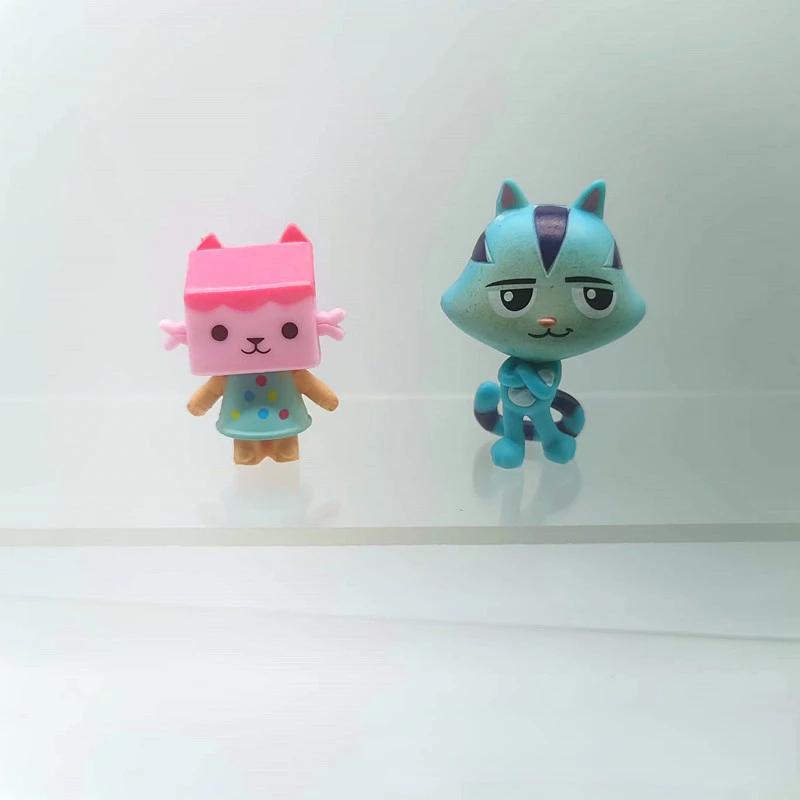 Non-Toxic 13Pcs/Set Pvc Gabby Dollhouse Figure Toy Mercat Animals Smiling Car Cat Hug Gaby Children Dolls Kids Birthday Gifts