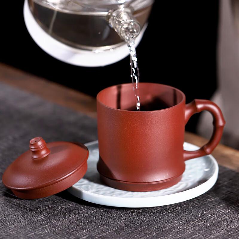 Xu Shijuan 'Rising Higher' Zisha Purple Clay Mug