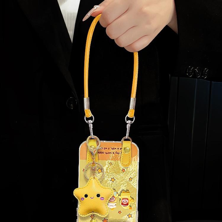 Cartoon doll lanyard for apple 17 mobile phone case iphone15promax glacier pattern 16 cute 14/13