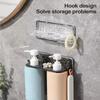 Wall Mounted Bathroom Storage Rack Creative Lotion Dispenser Holder  Bathroom Supplies