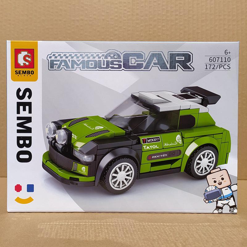 Sheng Bao Racing Car Building Blocks - Children s Assembly Toy for Boys Birthdays