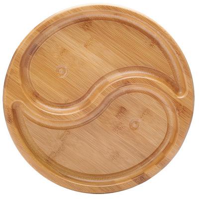 3Pcs Bamboo Tray Chinese Traditional Bamboo Serving Plate Platter for Food