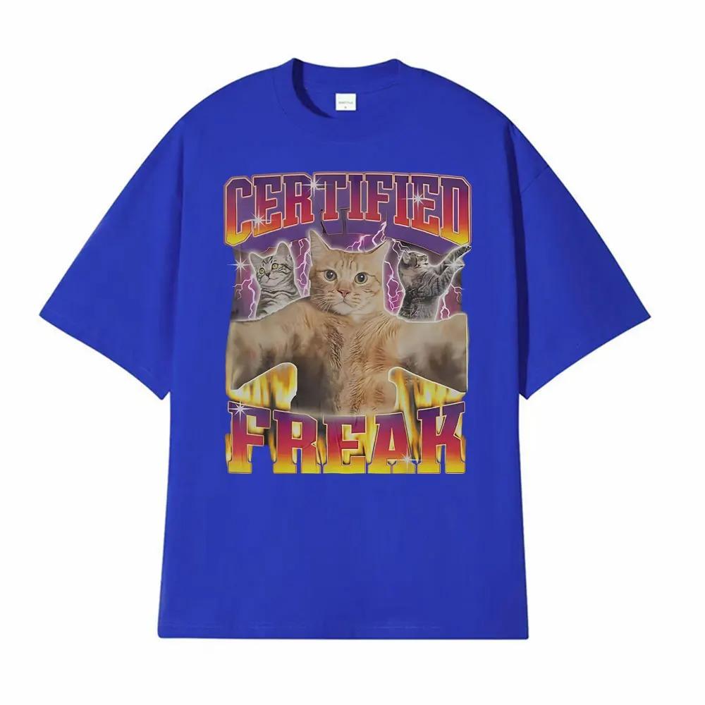 Unisex Summer Short Sleeve TShirt Funny Vintage Cat Meme Oversized Comfortable Stylish Fashion Casual Women And Men Tshirts