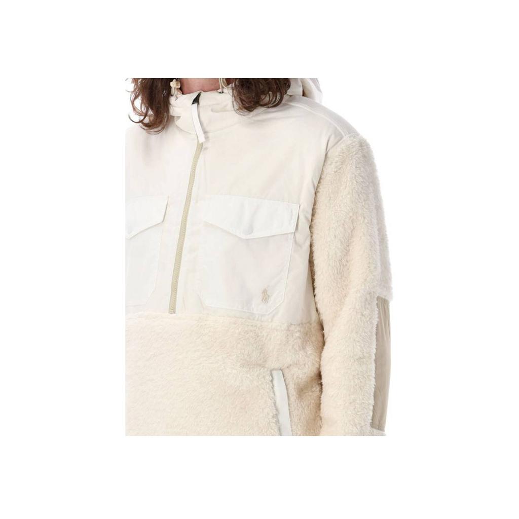 Polo Ralph Lauren Solid Color Half-Zip Casual Long Sleeve Jacket Men jackets White 710880442-004