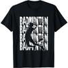 Badminton Lovers Theme Graphic Design T-Shirt(1)