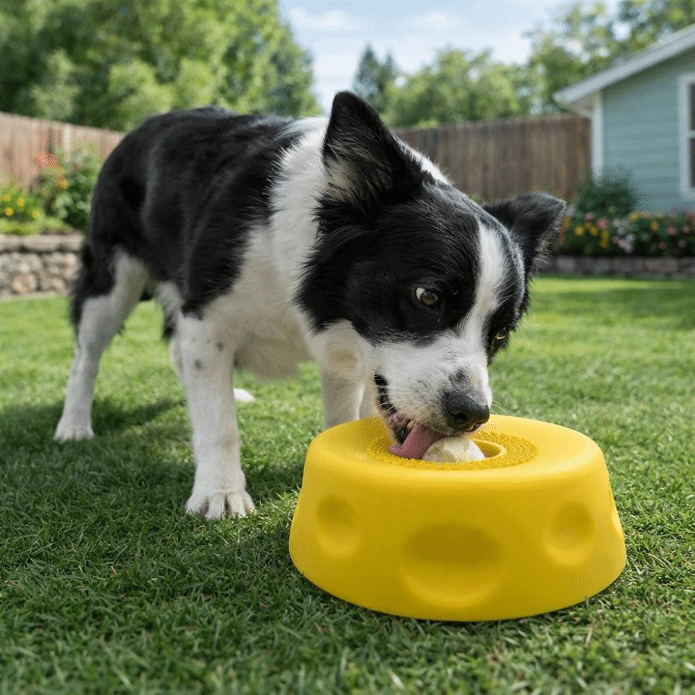 Rolling Ball Dog Licking Bowl Food-Grade Silicone Liquid Slow Dog Bowls  Pets Training