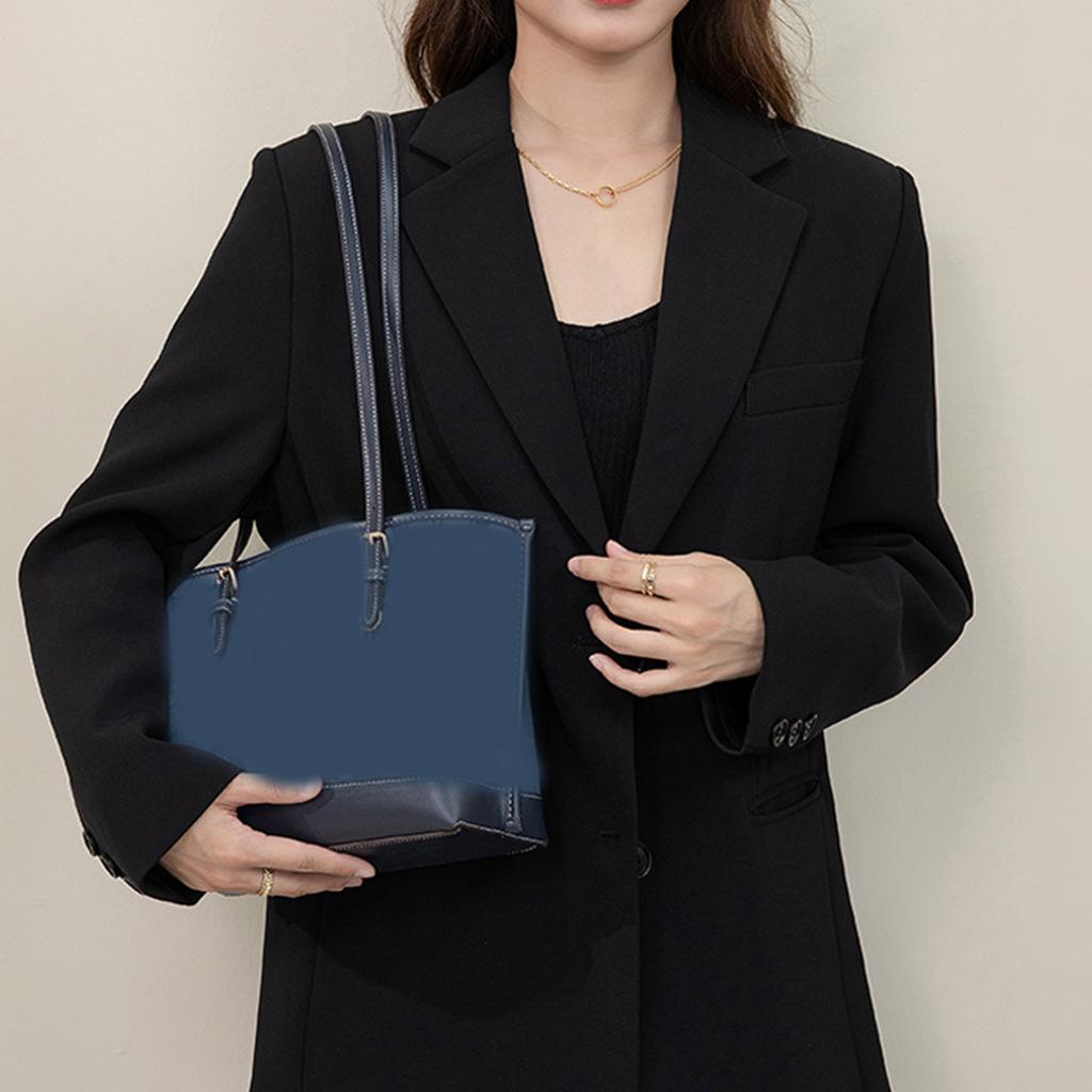 31in Shoulder Bag Strap Tote Bag Belt Solid Color PU Leather Belt with Shoulder Pad Replacement DIY Purse Bag Accessory
