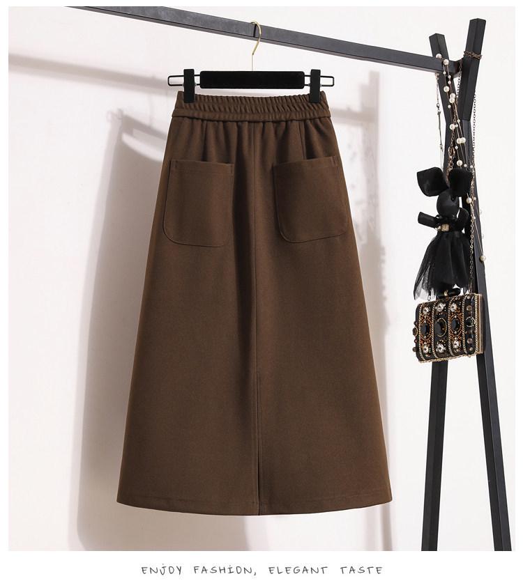 Damen High-Waist Samt A-Linien Midikleid - Figurschmeichelnd, Schlankmachend, Herbst/Winter Stil mit Schlitz