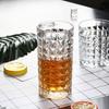 Classic Design Wine Glass Relief Whiskey Glass 300ml/330ml Household Brandy Champagne Cups Creative Wine Utensils for Friends