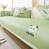 New Ice Silk Sofa Cushion, Summer Cartoon Sofa Mat, Fixed Non-Slip One-Piece Sofa Cushion