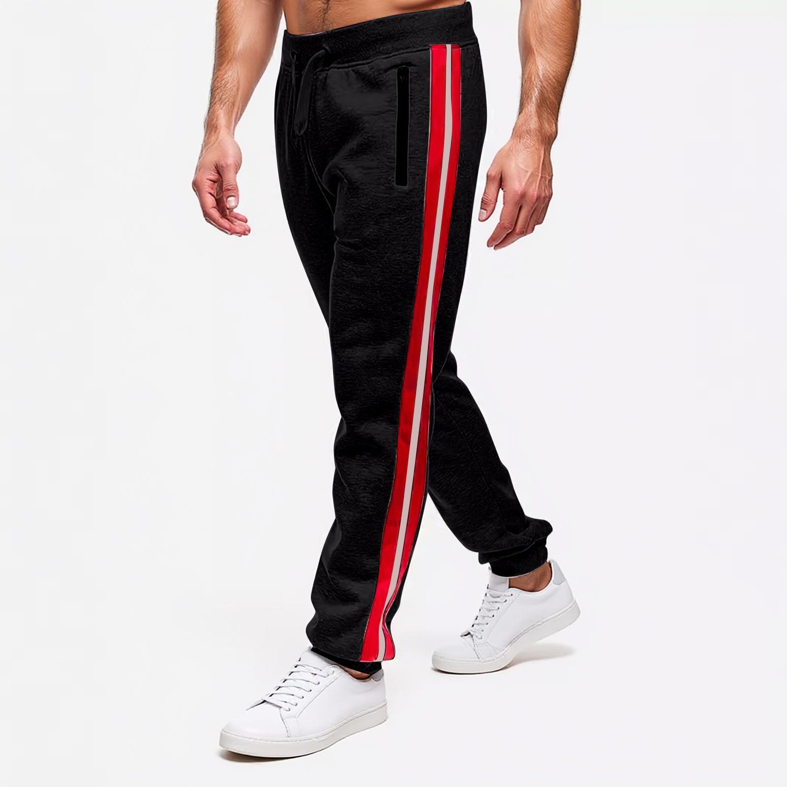 

Men s Sports Pants And Casual Pants With Zippered Pockets M