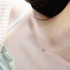 S925 Sterling Silver Emerald Love Heart Choker Necklace Pendant for Women 14K Gold Plated Necklaces Wedding Party Jewelry Gift