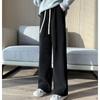 Autumn Straight Casual Loose Wide Leg Pants Women Fashion Winter High Waist Velvet Chenille Pants Ladies Elegant Drawstring Corduroy Trousers 25697