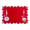 Christmas Decoration Tableware Placemat Kitchen Dinning Bowl Pad Mat Home Table Decor Accessories