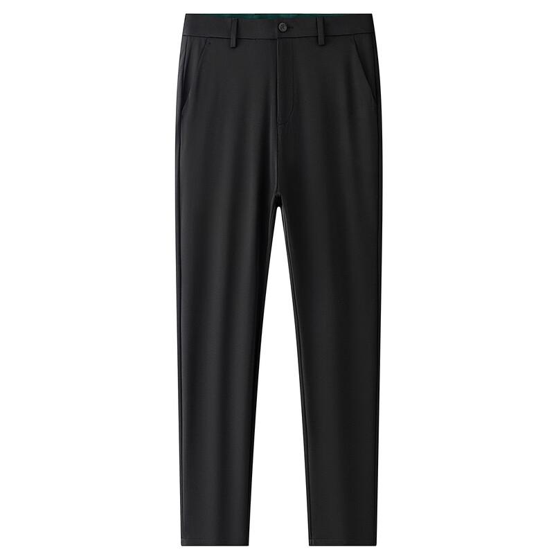 FAPAI Men's Cooling Silk-Blend Business Casual Straight-Leg Pants