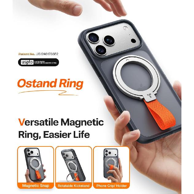 TORRAS (Gen6.0) Magnetic Phone Grip Ring Holder Kickstand, Ostand Ring