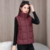 New Winter Cotton Vest Short Versatile Cotton Horse Stand Collar Fashionable Loose Fashionable Cotton Vest Women's Jacket
