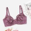Plus Size Lace Bralette Women Thin Brassiere with Wire No Foam Pad 75C 80D 100C 105D