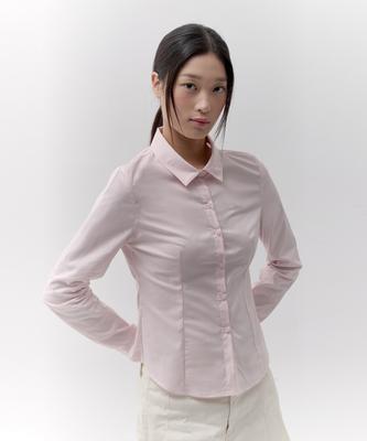 Kirsh Plain Slim Fit Shirt [Light Pink]