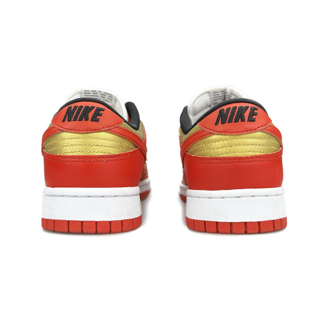 Nike Dunk Low Top Skateboard Shoes Unisex Gold Red FD9762-061(Team79-)