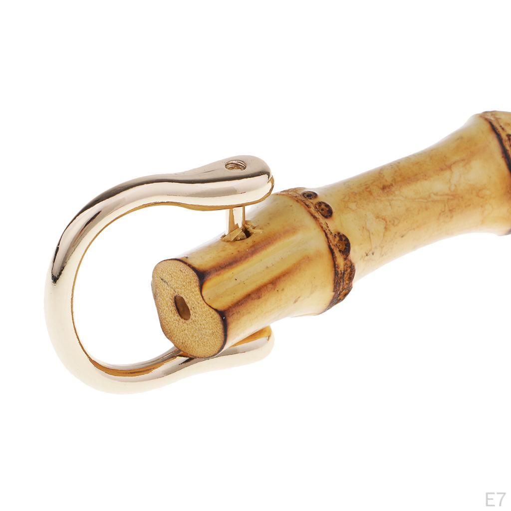 Clasp Lock Wooden Handle for Bag, Sewing Accessory