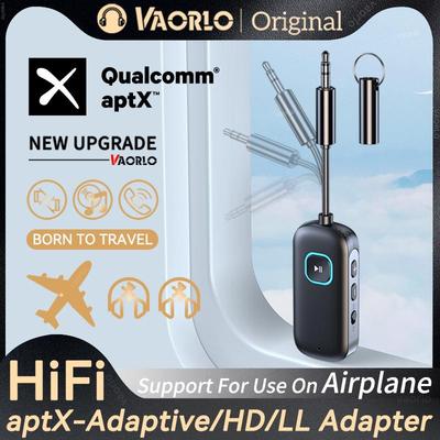 2 in 1 aptX Bluetooth Audio Sender Empfänger 3,5 MM AUX Multipoint Hifi Stereo aptX-Adaptive/HD/LL wireless Adapter Mit Mic