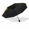 Custom Name Wicked Theme Automatic Umbrella, Lightweight & Portable, 8 Rib, Perfect for Outdoor Travel, Birthdays, Christmas, Gifts.