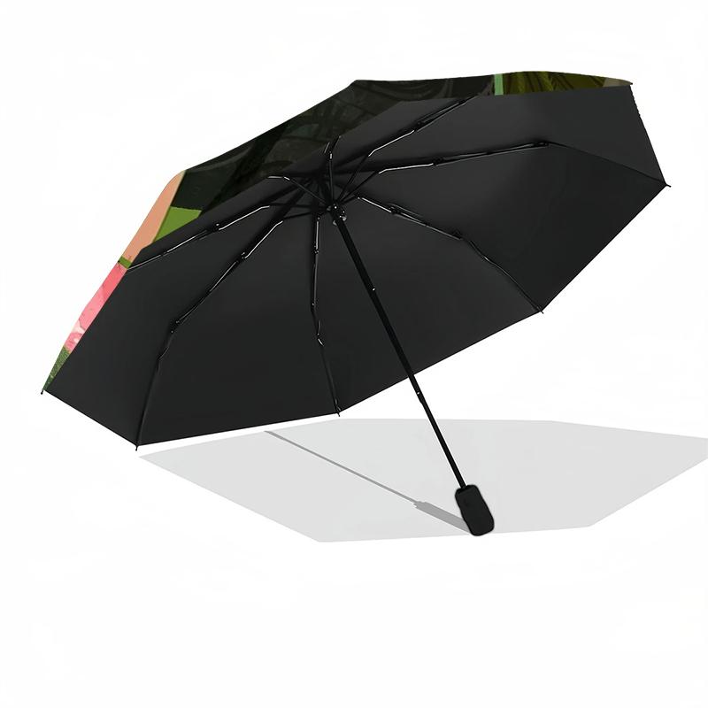 Custom Name Wicked Theme Automatic Umbrella, Lightweight & Portable, 8 Rib, Perfect for Outdoor Travel, Birthdays, Christmas, Gifts.