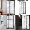 Checkered Pattern Rectangular Shower Curtain Peva Material With Antimildew Finish For Bathroom Decor