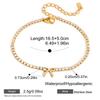 Delicate White Crystal Bracelets Sparkle Teardrop-shaped Zircon Bracelets Adjustable Stainless Steel Wedding Jewelry Accessories