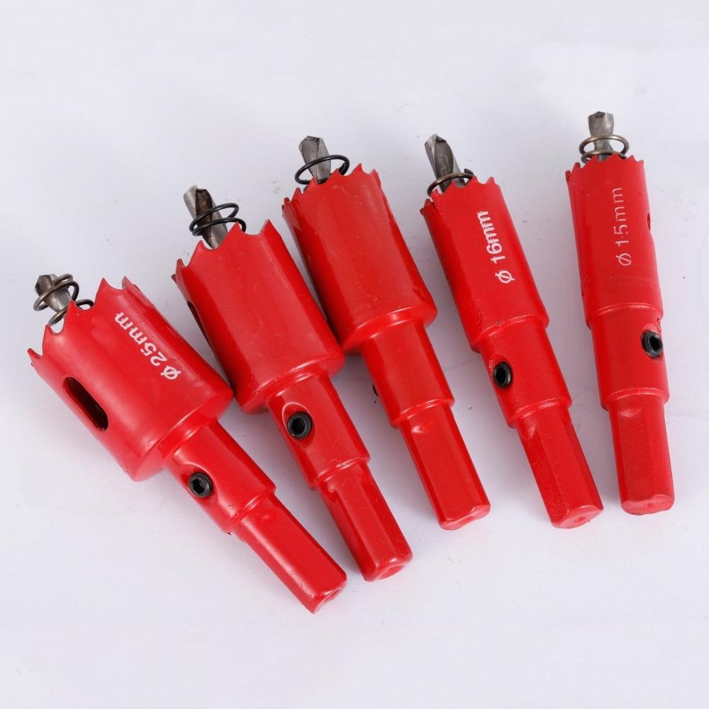 Metal Hole Opener Diameter 15/16/20/22/25mm Water Pipeline Woodworking Metal Aluminum Gypsum Board Drill Bit Drilling Tool
