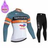 Ineos Team Winter Long Sleeve Thermal Fleece Cycling Jersey Set Bib Pants Ropa Ciclismo Bicycle Clothing MTB Bike Jersey Uniform